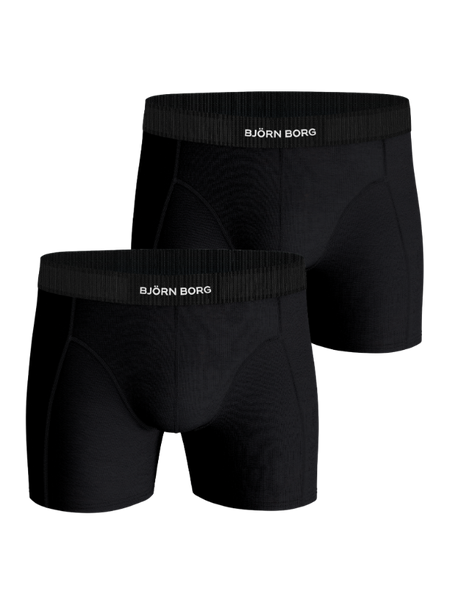Björn Borg Organic Cotton Stretch Boxers 2-pack Sort, S