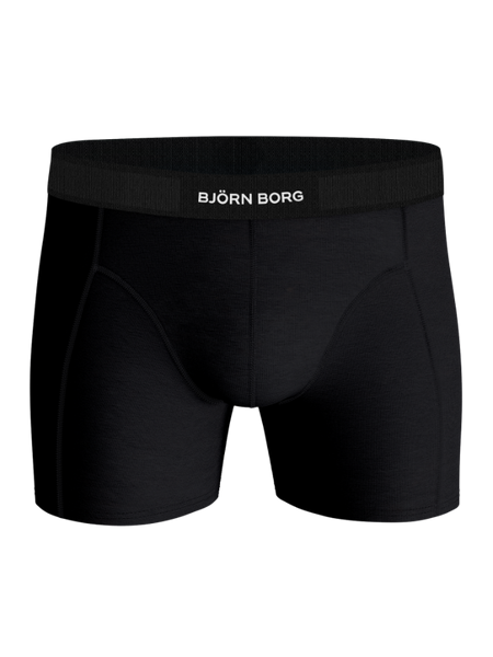 Björn Borg boxer i ekologisk bomullsstretch 3-pack, svart – baksida