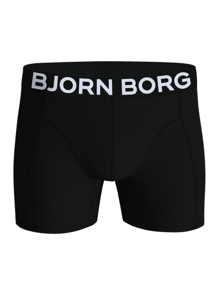 Björn Borg Organic Cotton Stretch boxer 3-pack, svart – baksida
