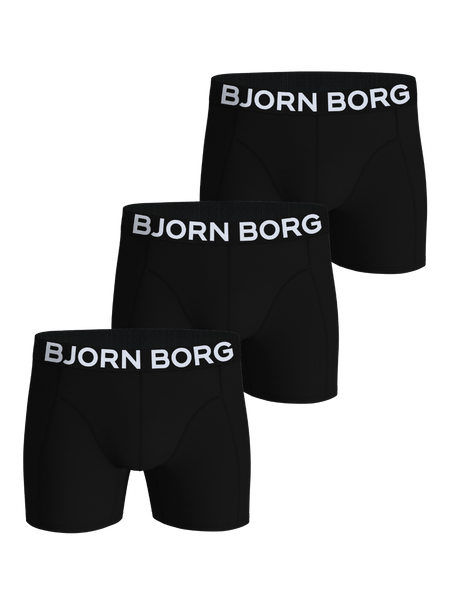 Björn Borg Organic Cotton Stretch Boxers 3-pack Svart, XXL | Apparel & Accessories - Clothing - Underwear & Socks - Underwear | ModeLejon