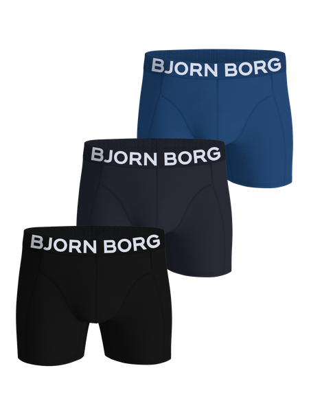 Björn Borg Organic Cotton Stretch Boxers 3-pack Sort, XS