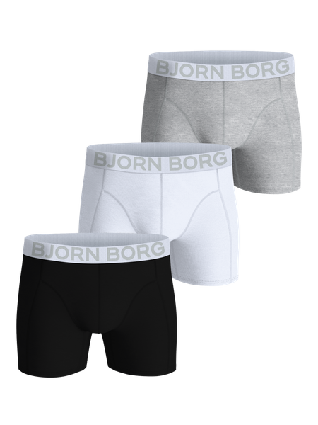 Björn Borg 3P Organic Cotton stretch Boxer Flerfarvet Large Herre