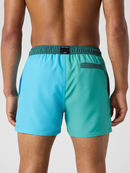 Björn Borg Blocked badshorts i blått med meshfoder – baksida