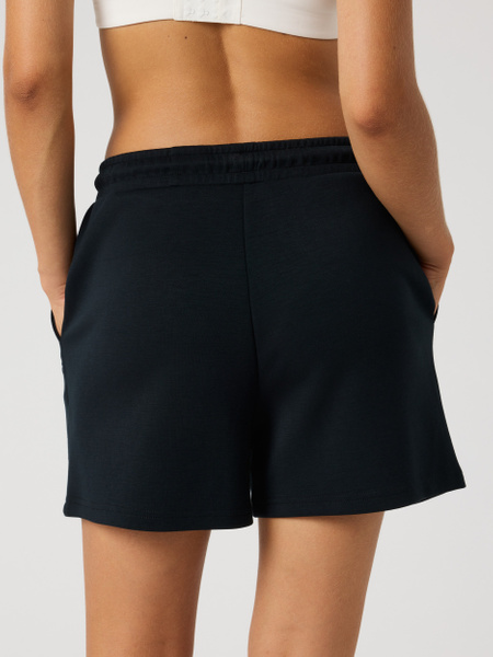 Björn Borg Studio Soft sweatshorts i svart – baksida