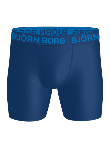 Björn Borg Sports Microfiber boxer 5-pack i blått – baksida