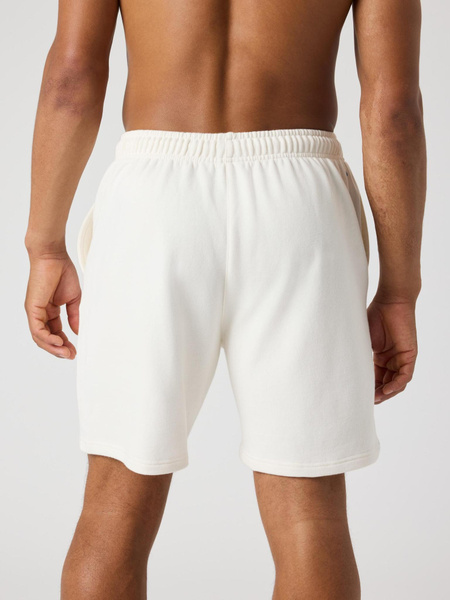 Björn Borg Classic sweatshorts i vitt, mjuk french terry – baksida