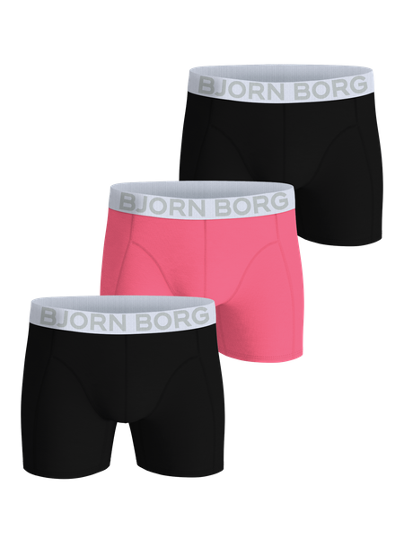 Björn Borg Organic Cotton Stretch Boxers 3-pack Sort, XXL