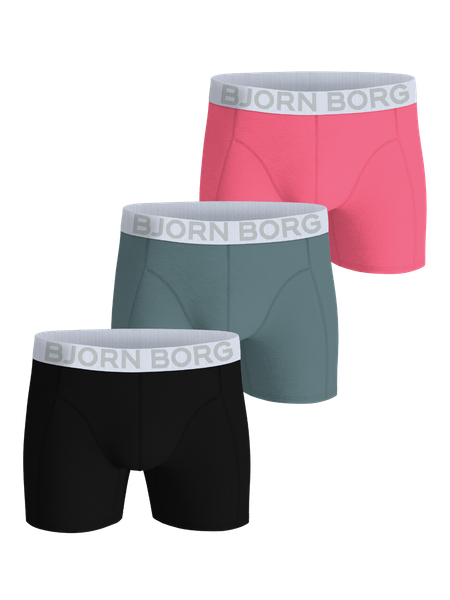 Björn Borg Organic Cotton Stretch Boxers 3-pack Svart, XXL | Apparel & Accessories - Clothing - Underwear & Socks - Underwear | ModeLejon