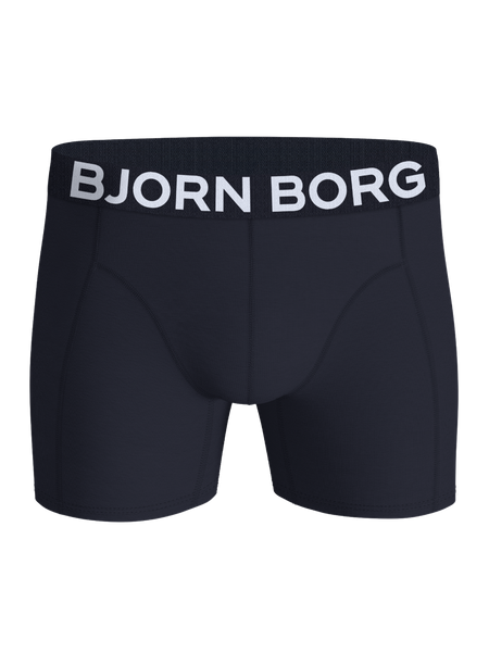Björn Borg boxer 3-pack i blått, ekologisk bomull – baksida