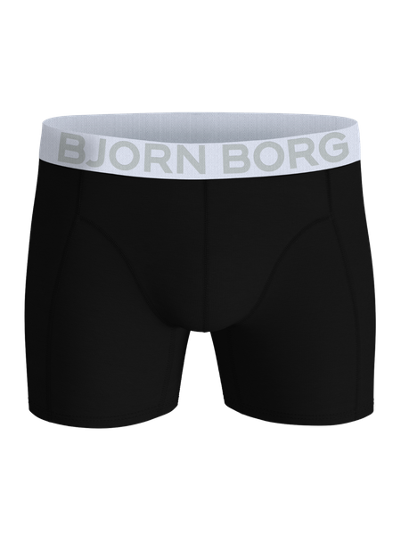 Björn Borg boxershorts i ekologisk bomull, 3-pack i svart – baksida