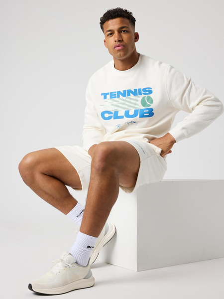 Björn Borg Borg Classic Print Sweatshirt Blanc, L