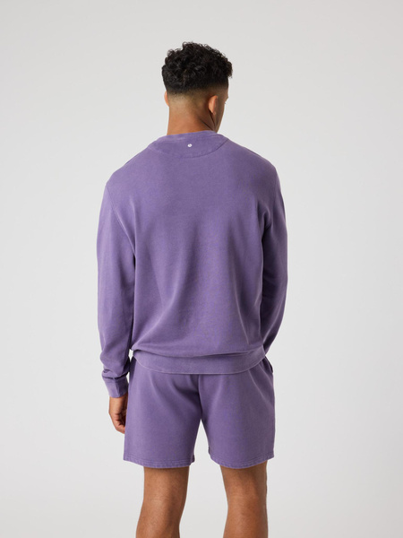 Björn Borg Classic Print sweatshirt herr i french terry – lila – baksida