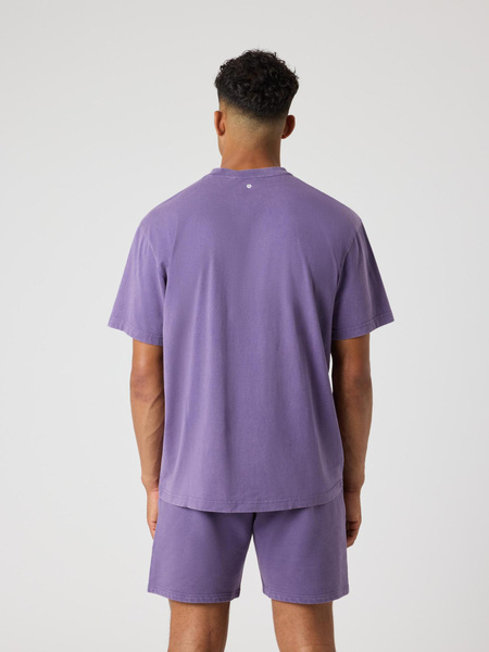 Björn Borg Classic Print t-shirt herr i bomull – lila – baksida