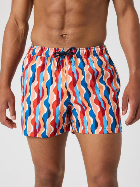 Björn Borg Borg Print Swim Shorts Blå, XXL | Apparel & Accessories - Clothing - Swimwear | ModeLejon