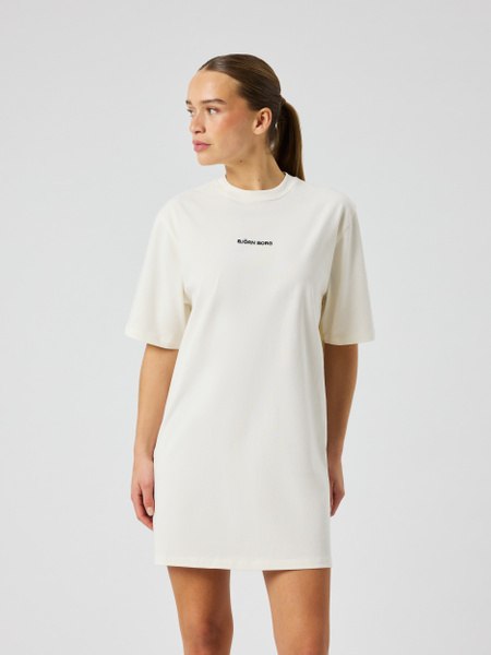 Björn Borg Studio Oversized T-shirt Dress Vit, L | Apparel & Accessories - Clothing - Dresses | ModeLejon