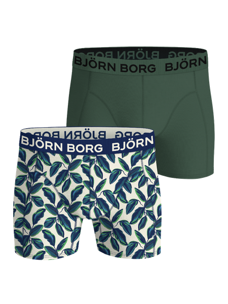Björn Borg Bamboo Cotton Blend Boxers 2-pack Grön, XXL