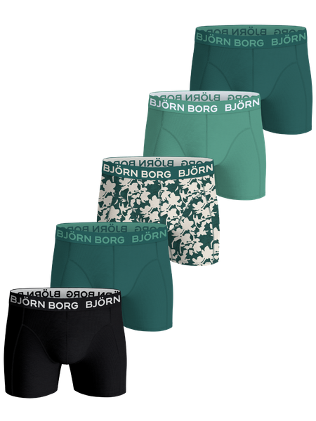Björn Borg Cotton Stretch Boxers 5-pack Svart, XXL | Apparel & Accessories - Clothing - Underwear & Socks - Underwear | ModeLejon