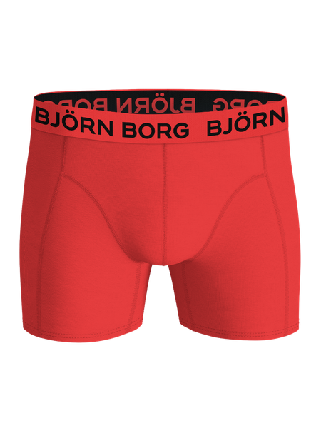 Björn Borg Cotton Stretch Boxers 5-pack svarta – baksida