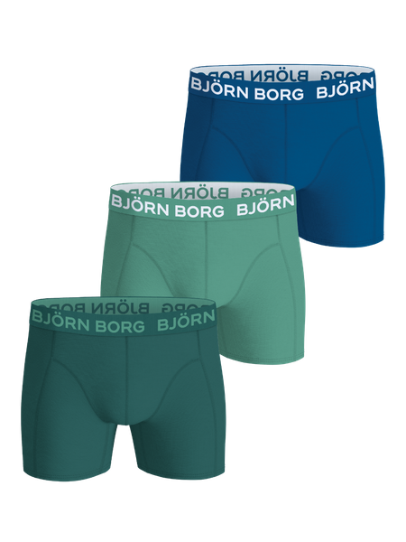 Björn Borg Cotton Stretch Boxers 3-pack Blå, XXL | Apparel & Accessories - Clothing - Underwear & Socks - Underwear | ModeLejon