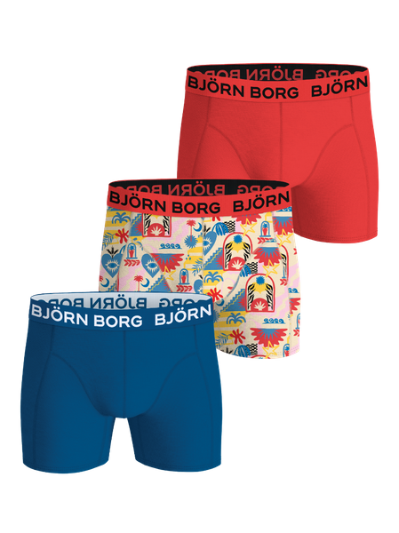 Björn Borg Cotton Stretch Boxers 3-pack Blå, XXL | Apparel & Accessories - Clothing - Underwear & Socks - Underwear | ModeLejon