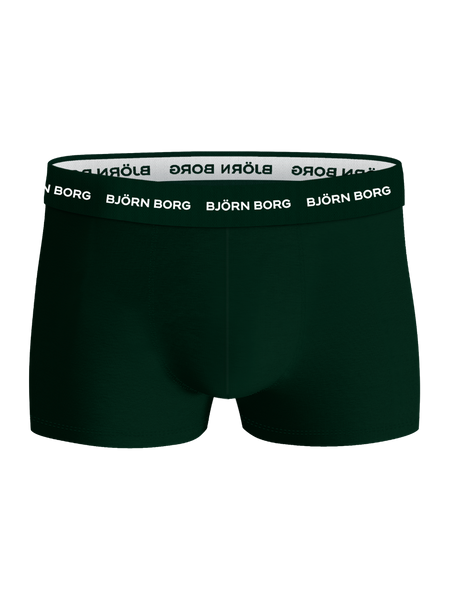 Björn Borg Cotton Stretch Trunks Herr 5-pack i svart – baksida