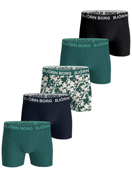 Björn Borg Cotton Stretch Boxers 5-pack Svart, 170
