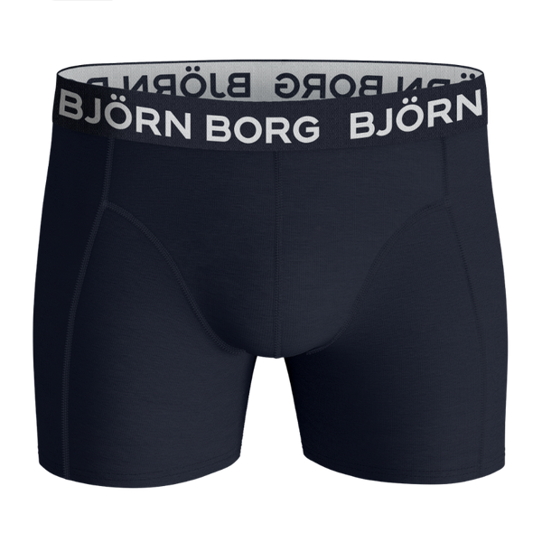 Björn Borg boxershorts i bomullsstretch – 3-pack för barn i blå – baksida