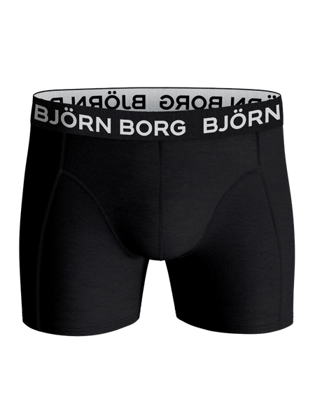 Björn Borg boxershorts i bomullsstretch – 7-pack svart – baksida