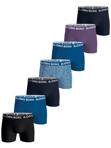 Björn Borg Cotton Stretch Boxers 7-pack Svart, 170