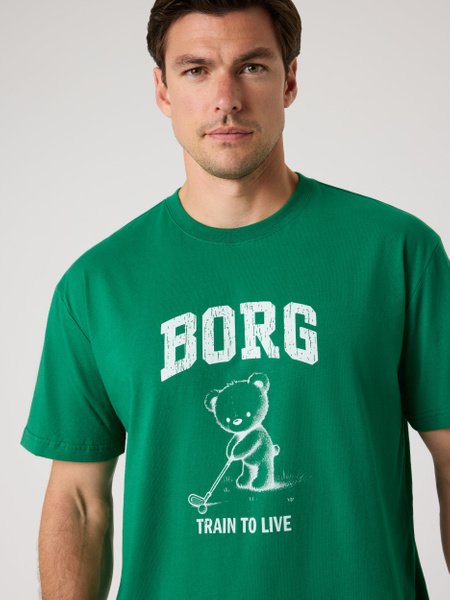 Björn Borg Borg Classic Print T-shirt Grön, L