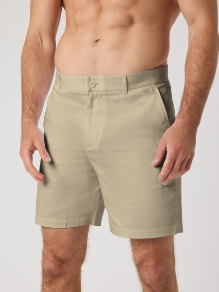 Björn Borg golf chinosshorts i beige med stretch – baksida