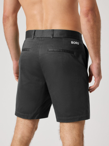 Björn Borg golfshorts herr i stretchig chinotwill – svart – baksida