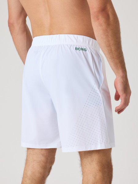Björn Borg golfshorts herr 8 tum med 4-vägsstretch – vit – baksida