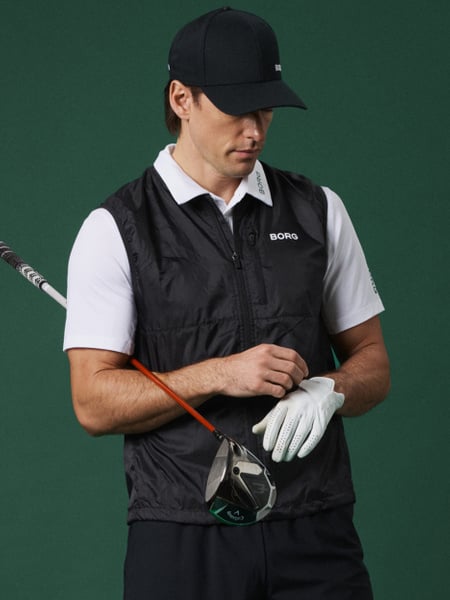 Björn Borg Borg Golf Vest Ripstop Sort, S