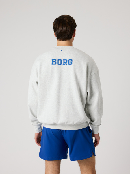 Björn Borg Ace oversized sweatshirt i grått – baksida