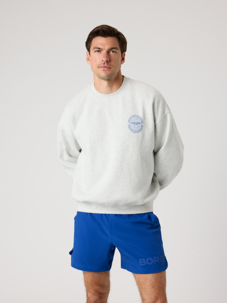 Björn Borg Ace Oversized Sweatshirt Grå, XXL