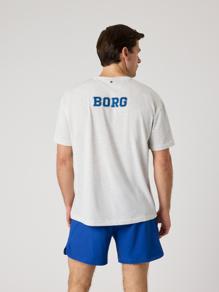 Björn Borg Ace oversized t-shirt för herr i grått – baksida