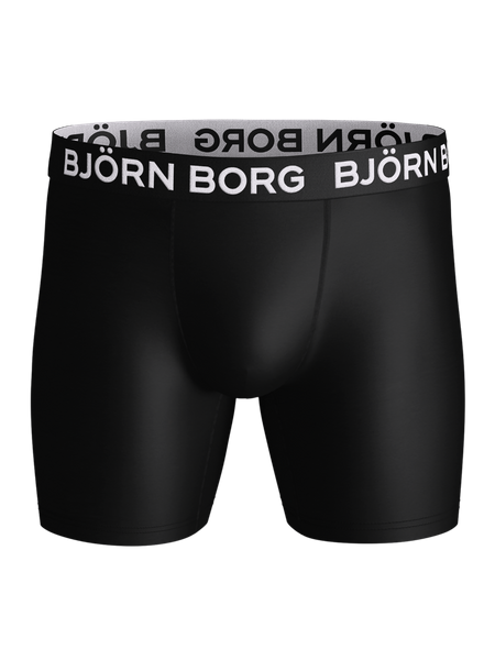 Björn Borg Sports Microfiber Boxers 5-pack svarta – baksida