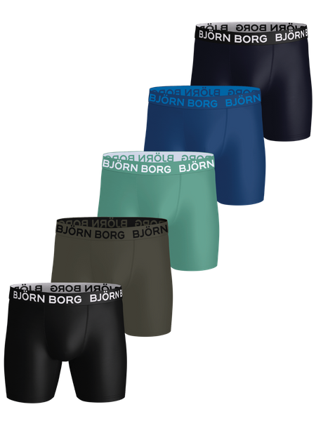 Björn Borg Sports Microfiber Boxers 5-pack Svart, XXL