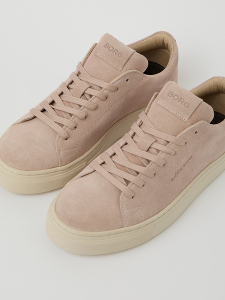 Björn Borg Classic mockasneakers i rosa för dam – baksida