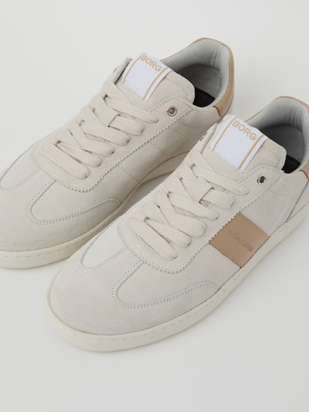 Björn Borg Grace lädersneakers i beige för dam – baksida