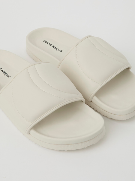 Björn Borg Timeout slip-in sandaler unisex, vit – baksida