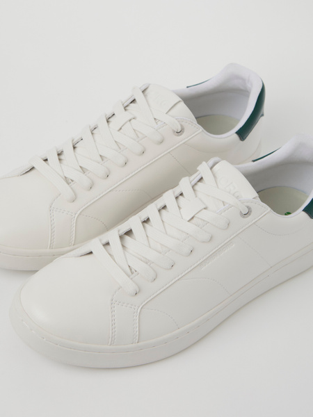 Björn Borg Deuce unisex-sneakers i vitt – baksida