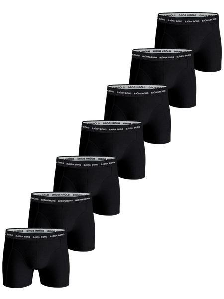 Björn Borg Cotton Stretch Boxer 7-pack Sort, L