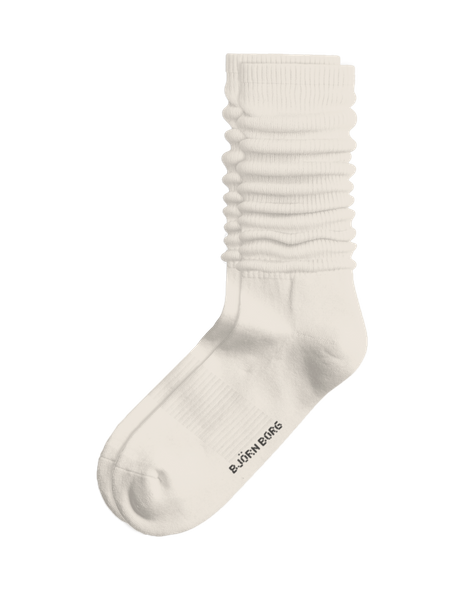 Björn Borg Classic Slouchy Crew Socks 1-pack Hvid, 36-40