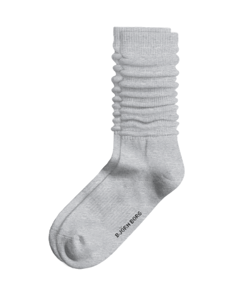 Björn Borg Classic Slouchy Crew Socks 1-pack Grå, 36-40