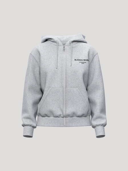 Björn Borg Borg Essential 1 Zip Hoodie Grå, L