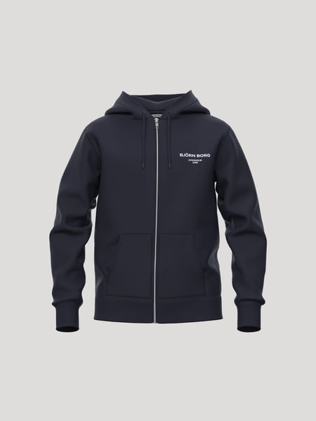 Björn Borg Borg Essential 1 Zip Hoodie Marineblå, 122-128