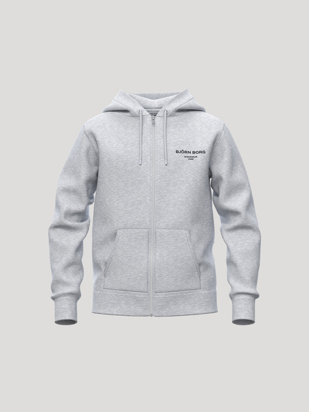 Björn Borg Borg Essential 1 Zip Hoodie Grå, 170