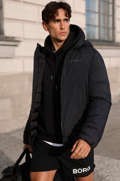 Björn Borg Borg Liner Hood Jacket Sort, L